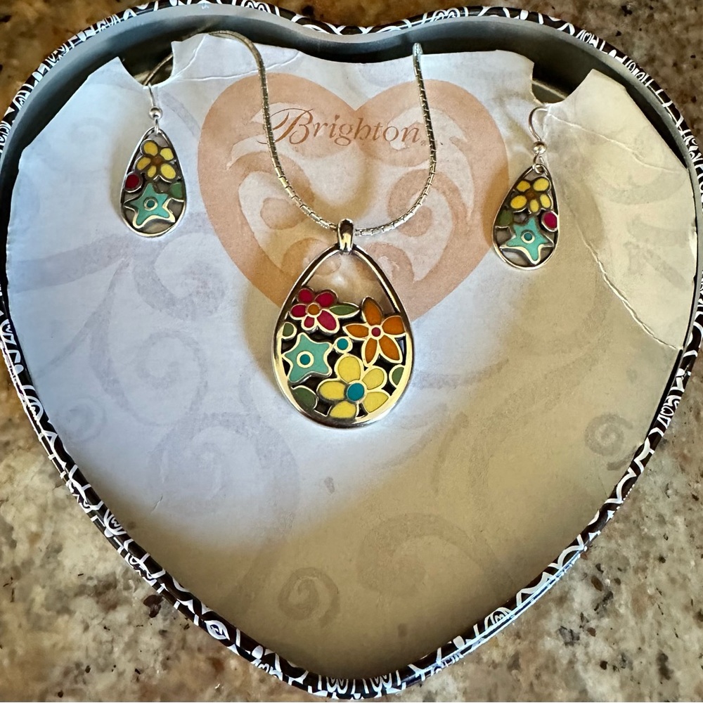 Brand new in box, matching Brighton colorful jewlery set